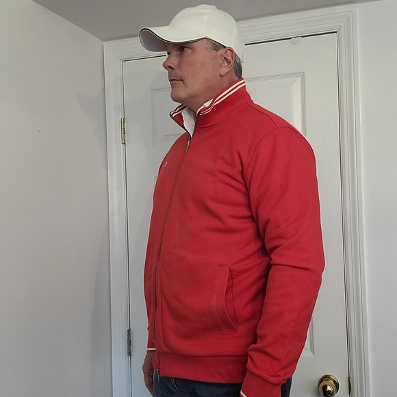 Lacoste red XL light weight jacket. - Picture 4 of 8